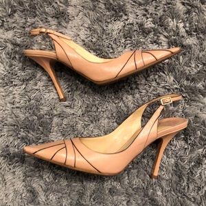 JIMMY CHOO | Nude Pink Vintage Slingback Pumps